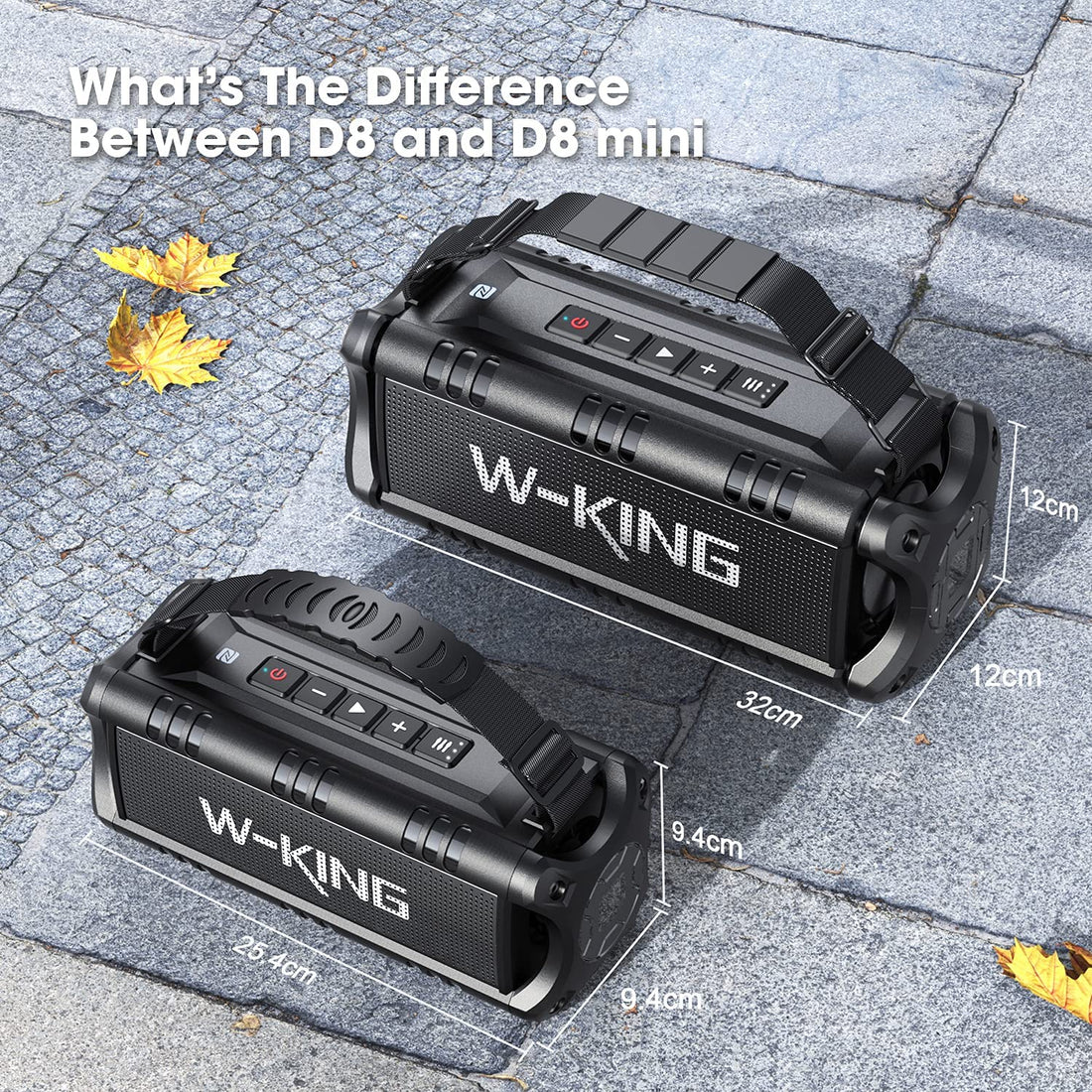 W-king D8 MINI with defect Portable Bluetooth Speaker W-King 30W - 5200mAH 3.7V / 7.2V 2600mAH